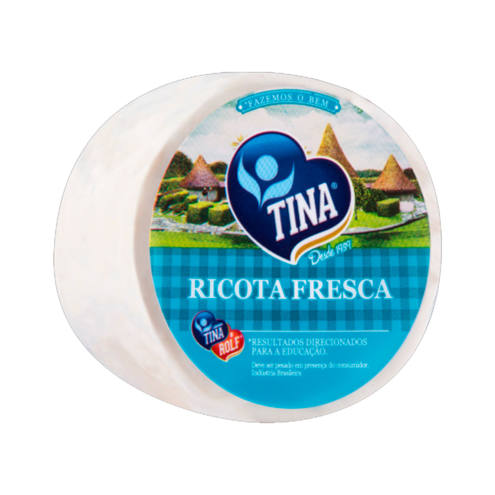 Queijo Ricota Fresca Tina E Rolf 1 Unidade 400g