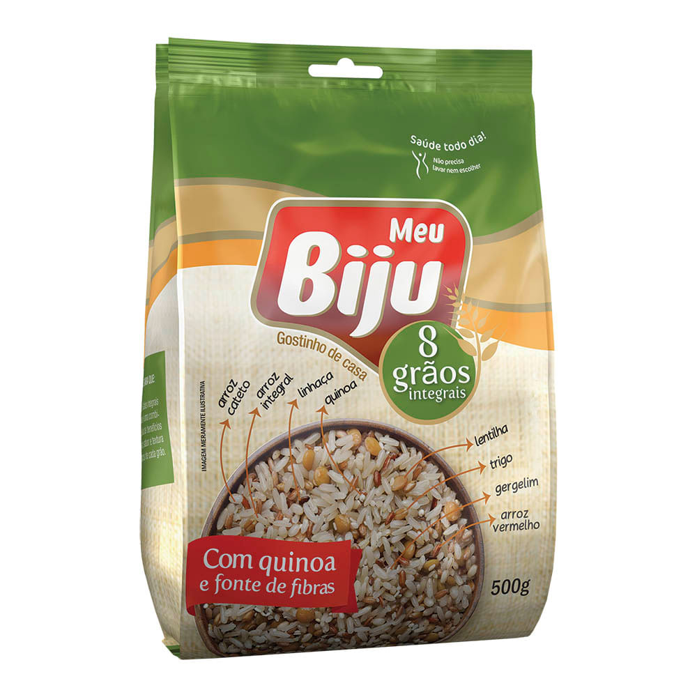 Arroz Integral Meu Biju 8 Grãos com Quinoa 500g