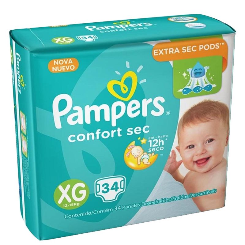 FRALDA-PAMPERS-CONFORTSEC-XG-34---------