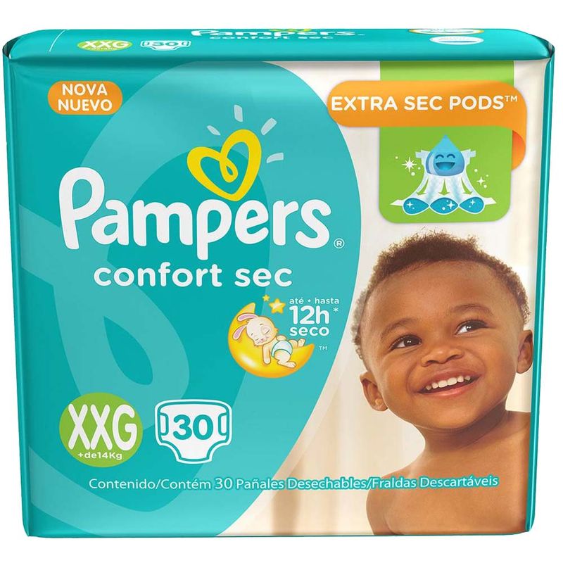 FRALDA-PAMPERS-CONFORTSEC-XXG-30--------