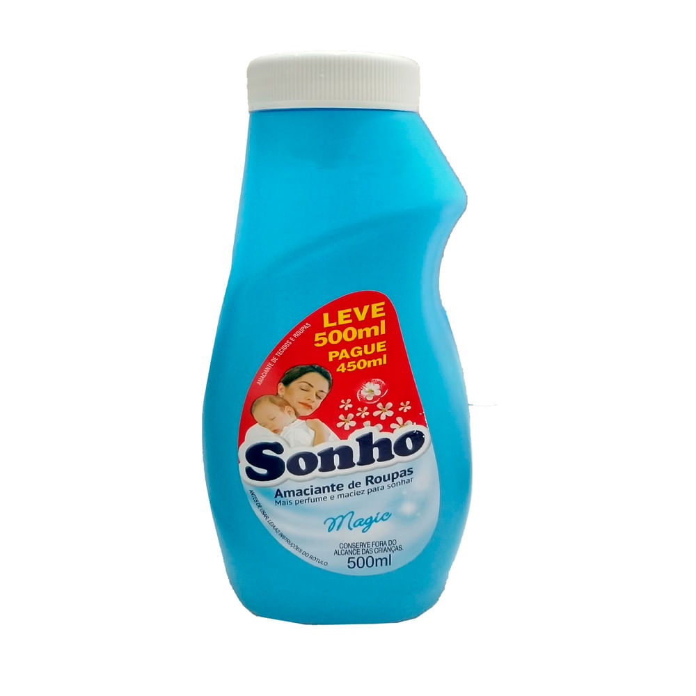 Amaciante Diluido Sonho Magic Leve 500ml Pague 450ml