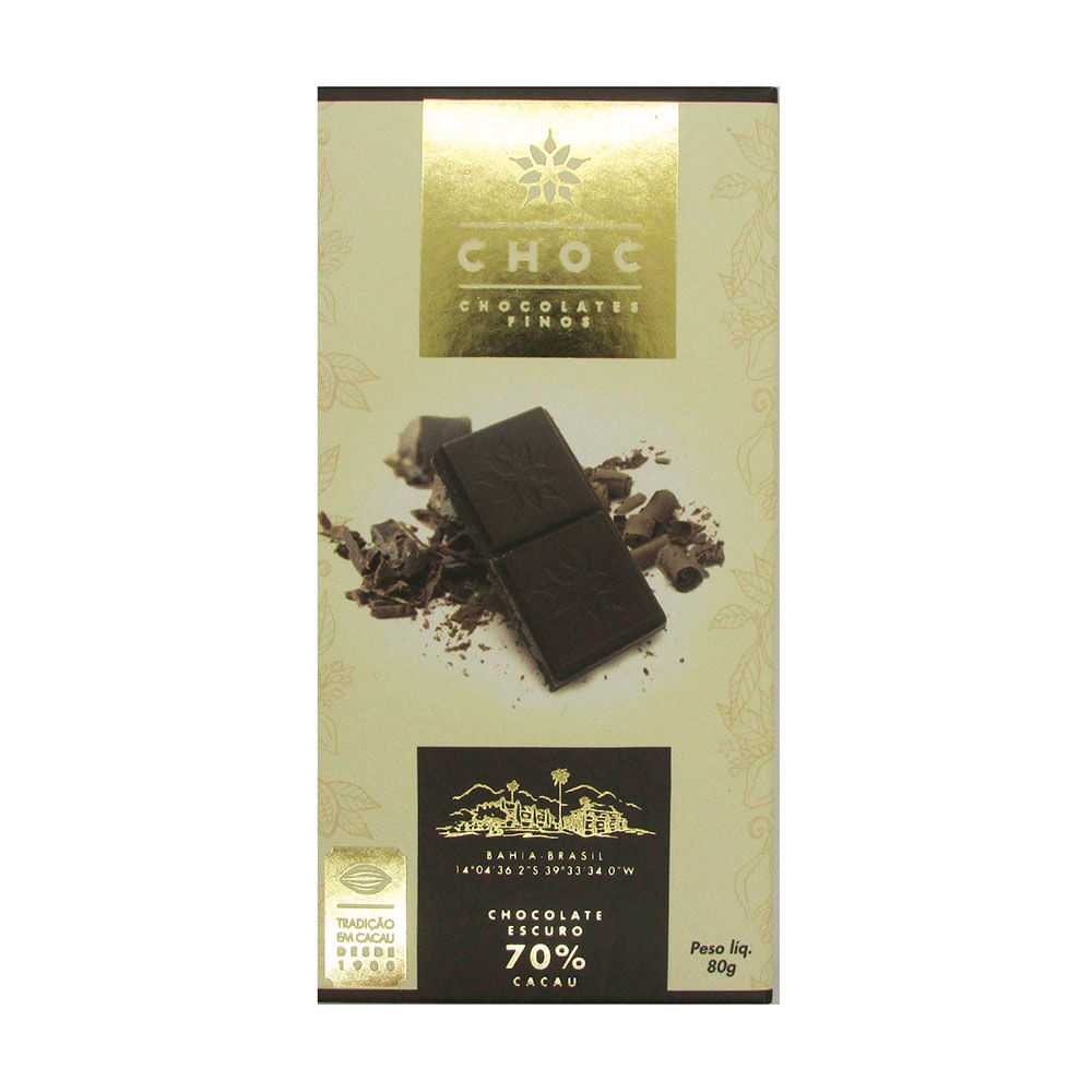 Chocolate 70% Cacau Choc 80g