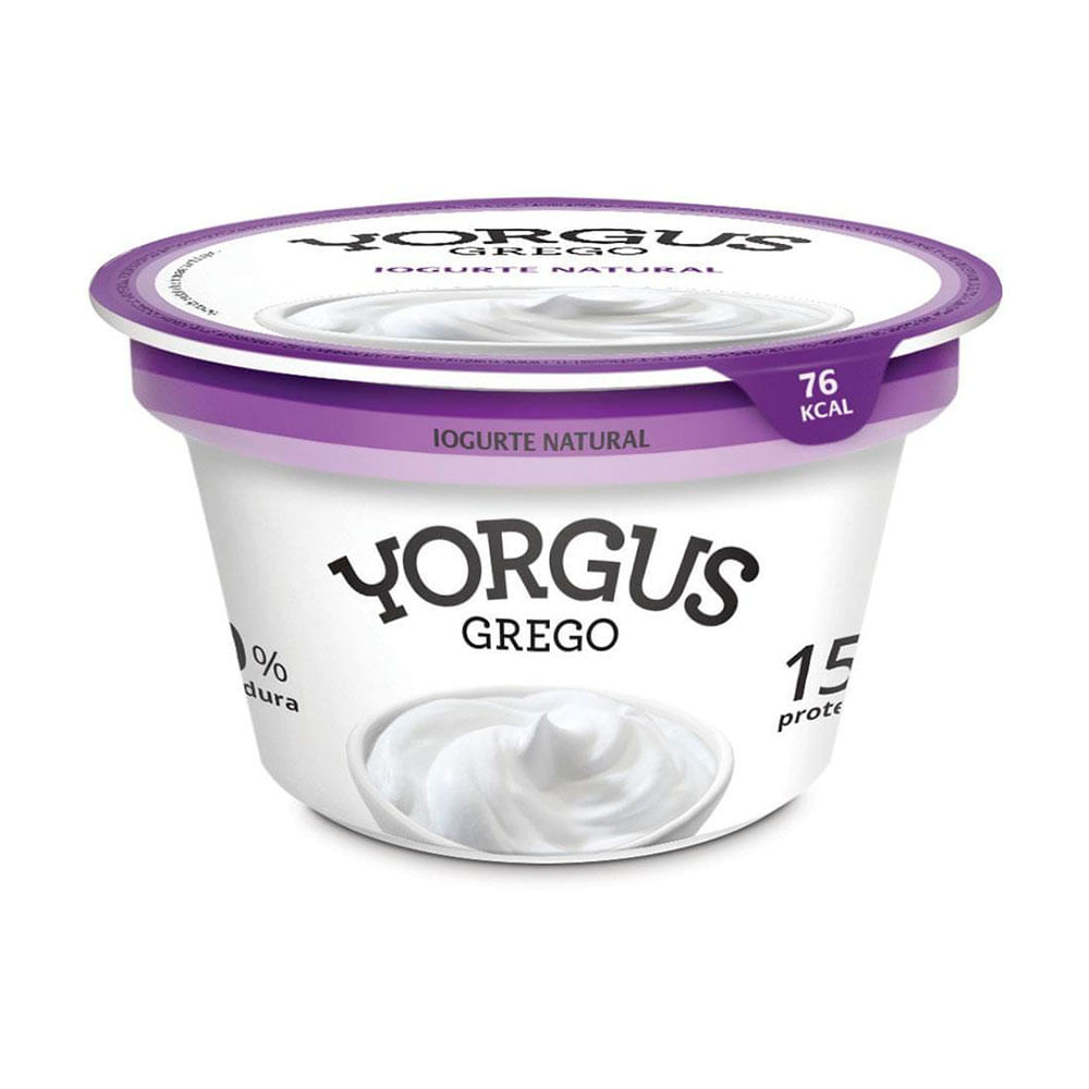Iogurte Proteico Desnatado Yorgus 15g Proteína Natural 130g