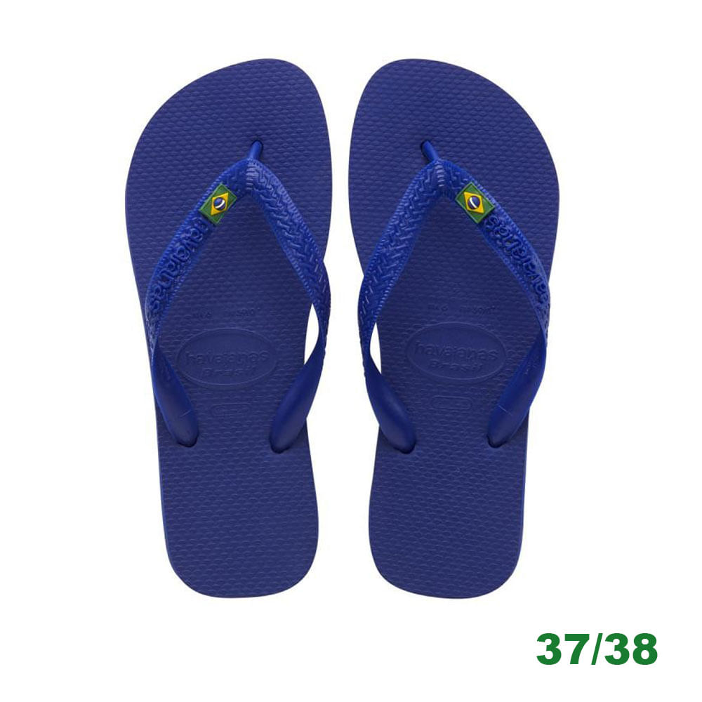 Sandália Havaianas Brasil Azul Naval 37 38