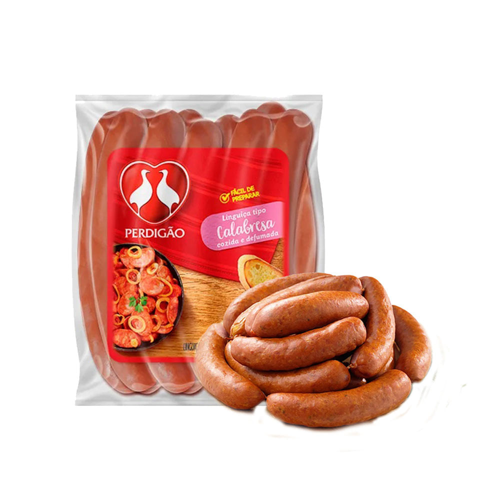 Linguiça Defumada Tipo Calabresa Perdigão Bandeja 500g