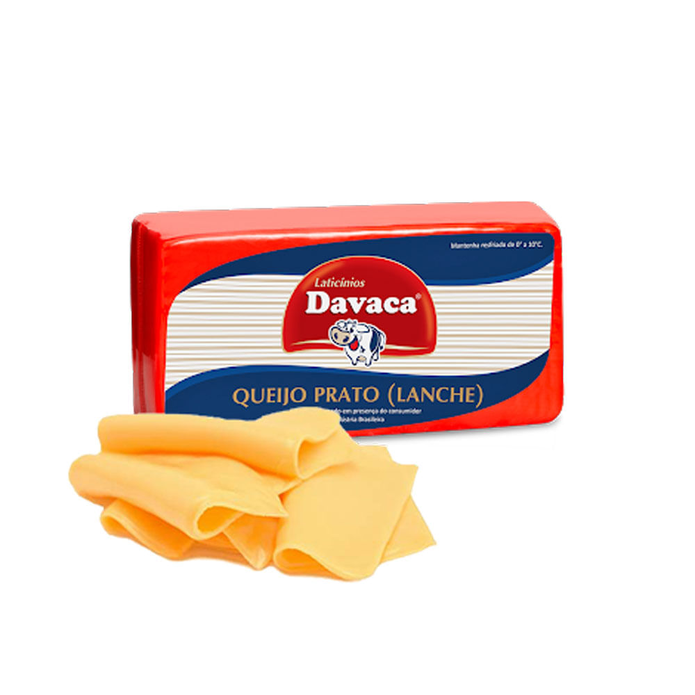 Queijo Prato Davaca Fatiado Bandeja 250g