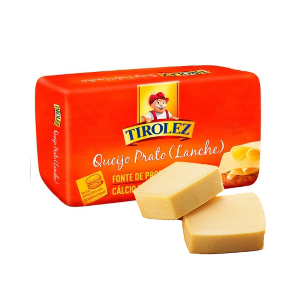 Queijo Prato Tirolez Pedaço 1 Pedaco 500g