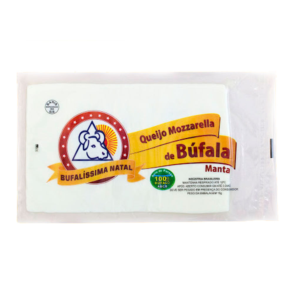 QUEIJO MUSSARELA DE BÚFALA EM MANTA