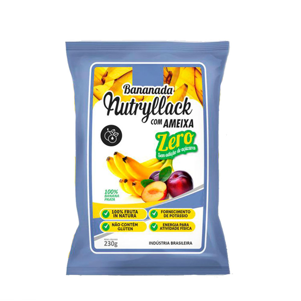Bananada Nutryllack Ameixa Zero Açúcar 230g