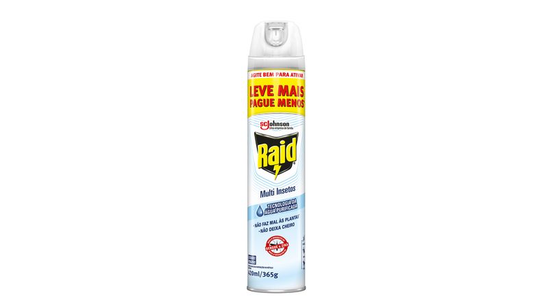 Inseticida Aerosol Raid Aqua 420ml