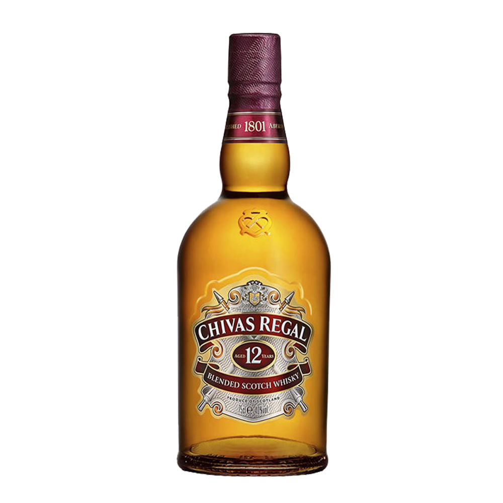 Whisky Chivas Regal Escocês 12 Anos 750ml