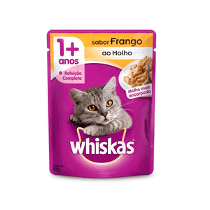 Ração Whiskas Frango Sachê 85g