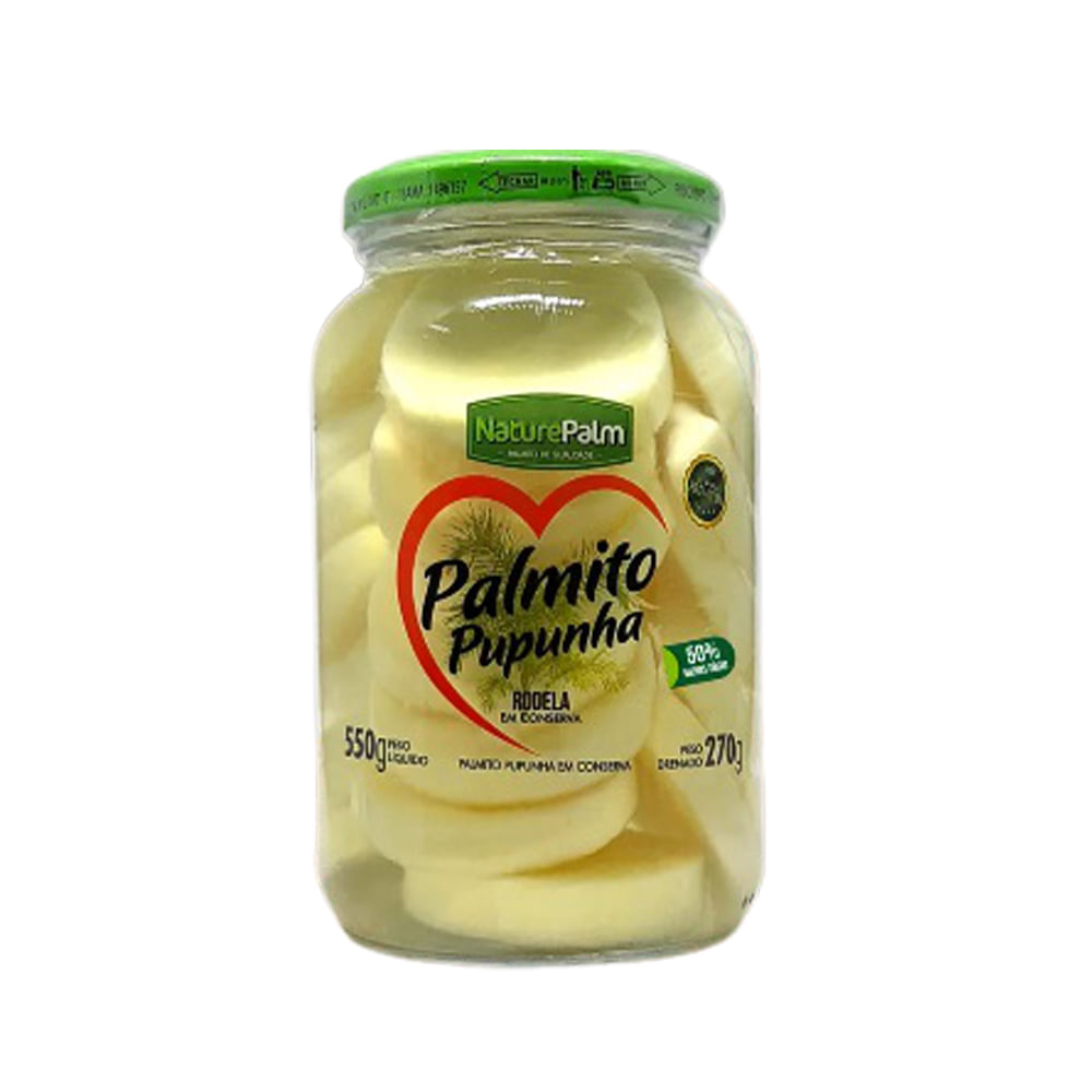 Palmito Rodela Naturepalm 50% Menos Sódio 270g
