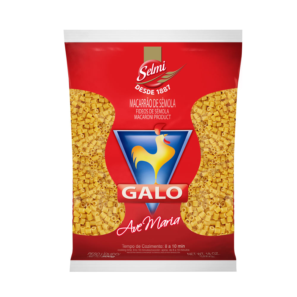 Massa Avemaria Sêmola Galo 500g