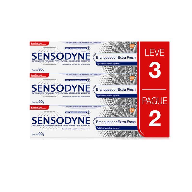 KIT-CREME-DENTAL-SENSODYNE-BRANQUEADOR-EXTRA-FRESH-LEVE-3-PAGUE-2-90G