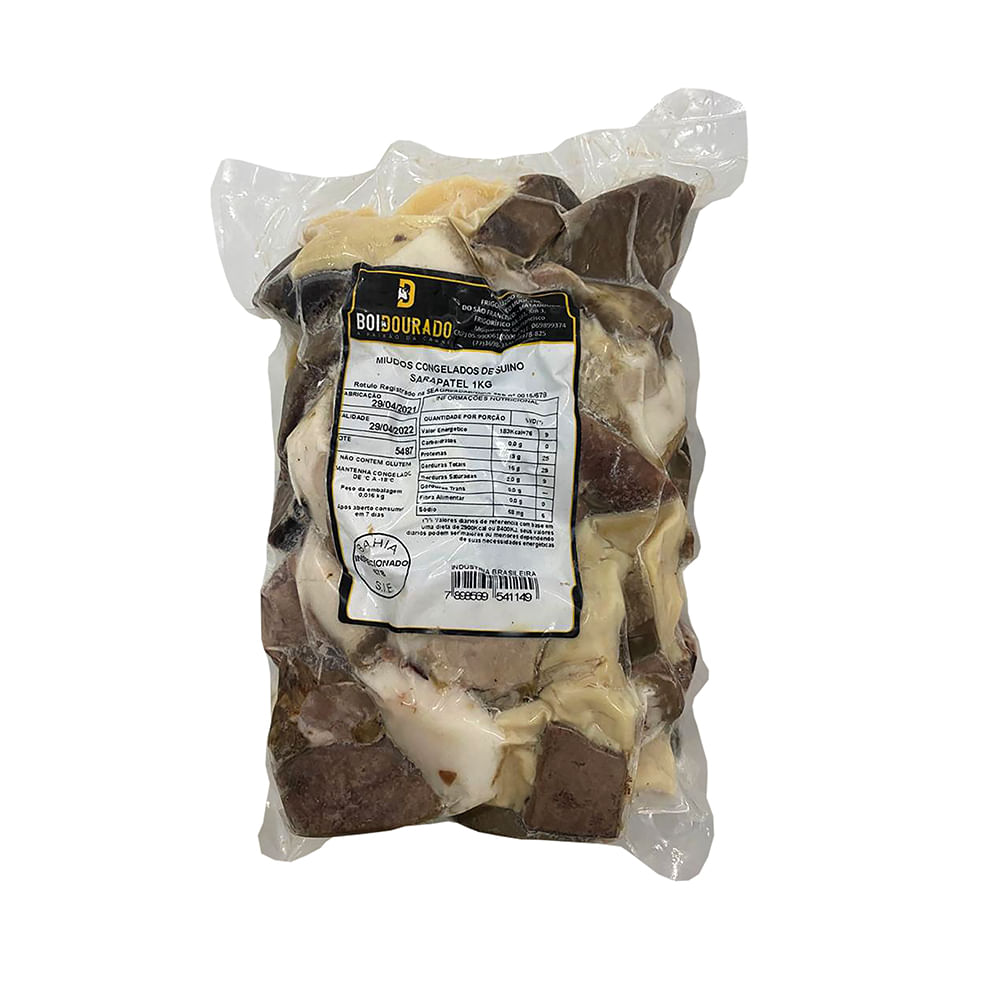 Sarapatel Suino Boi Dourado Congelado 1Kg