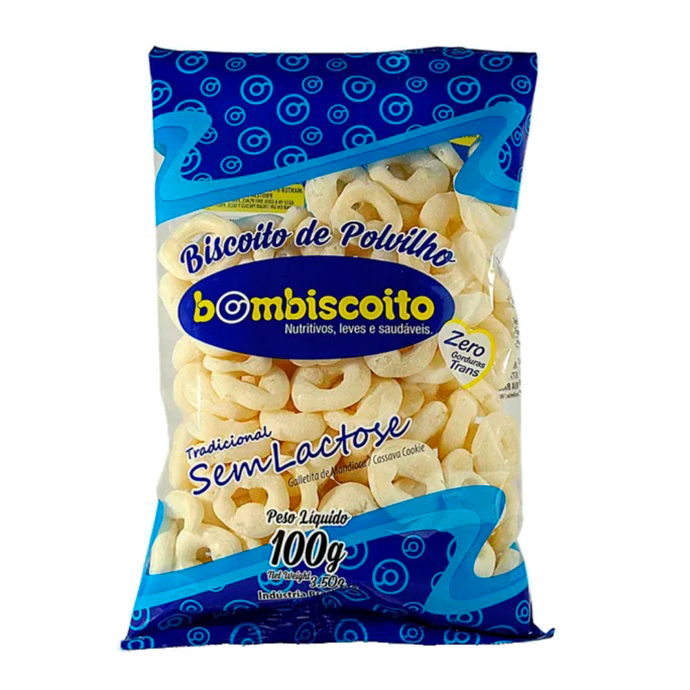 Biscoito Polvilho Bombiscoito  Sem Lactose Tradicional 100g