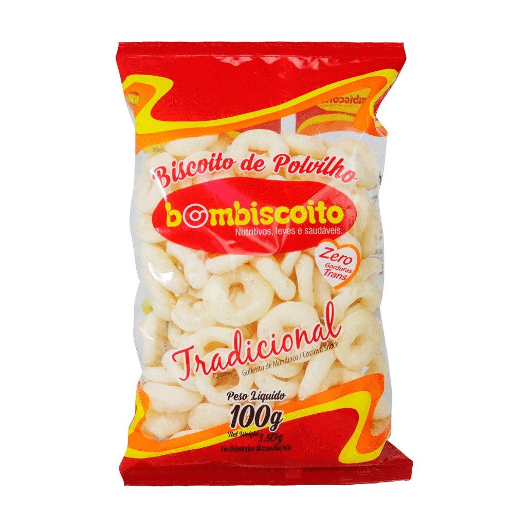 Biscoito Polvilho Bombiscoito Tradicional 100g