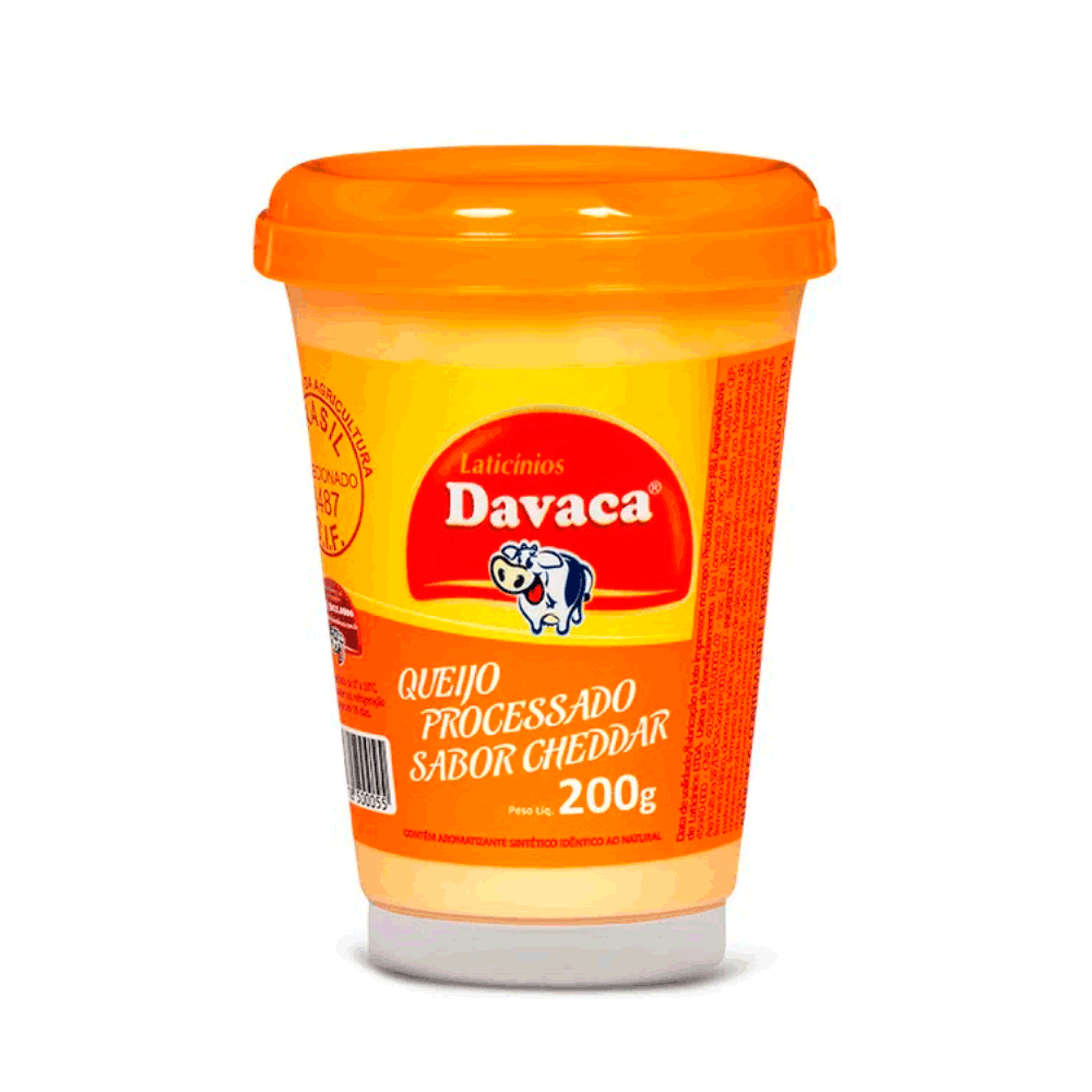 Requeijão Cremoso Davaca Cheddar 200g
