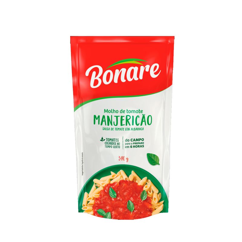 Molho-Tomate-Bonare-Manjericao-Sache-300g