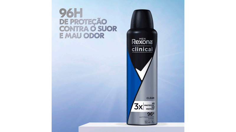 DESOD AER REXONA CLINICAL CLEAN 91G