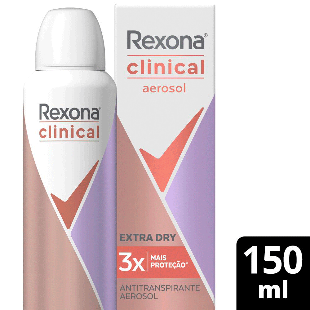 Antitranspirante Rexona Clinical Atacado 5 Unidades Aerosol