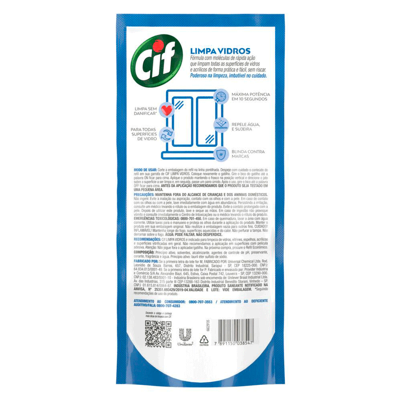 Limpador-Vidro-Cif-Doy-Ultra-Rapido-Refil-450ml