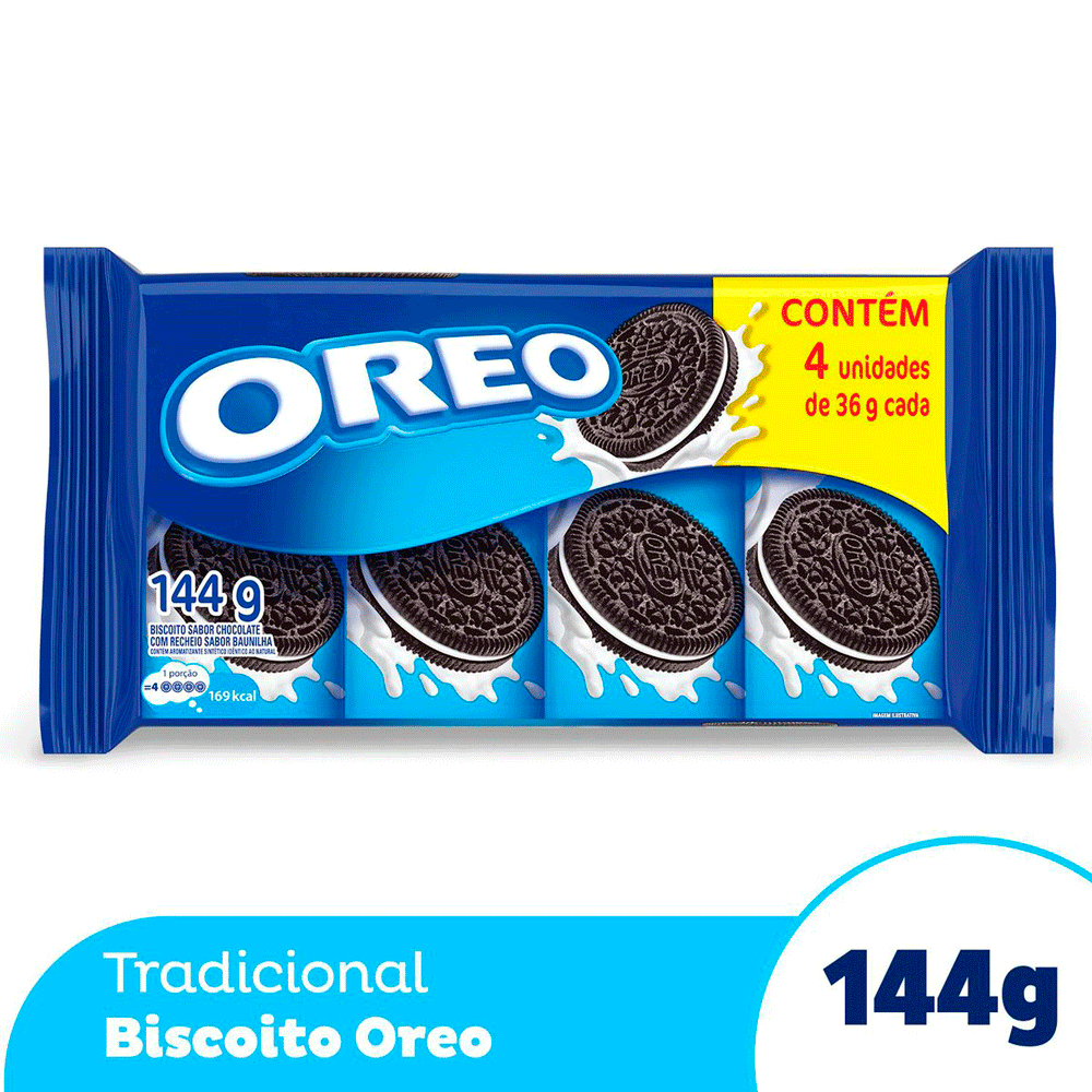 Biscoito Recheado Oreo Original 144g