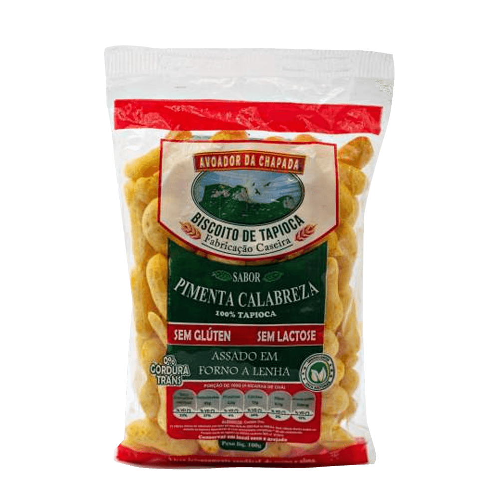BISCOITO AVOADOR DA CHAPADA PIMENTA CALABRESA 100G