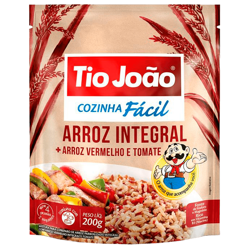 Arroz Integral Tio João Vermelho Tomate 200g