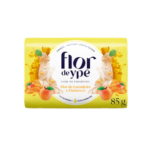 Sabonete Flor De Ypê Flor Laranjeira E Damasco 85g