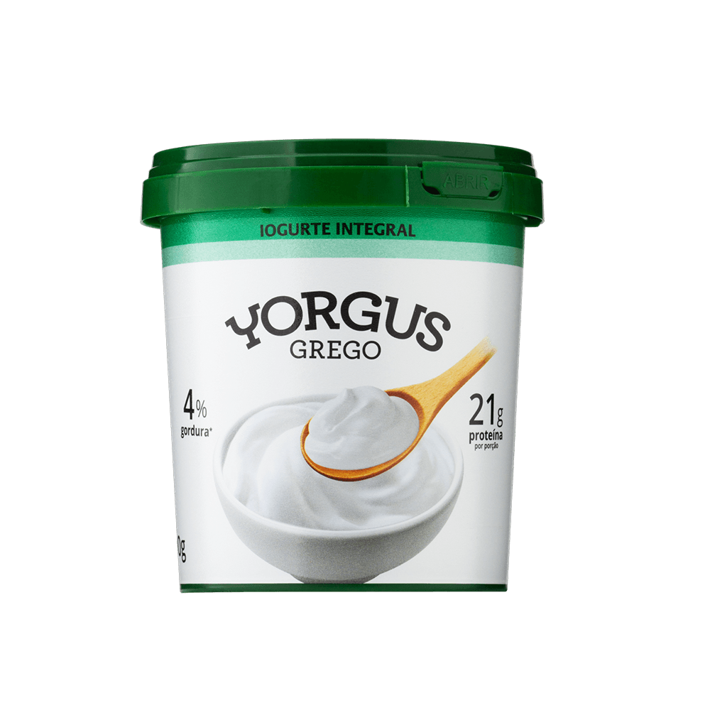 Iogurte Proteico Integral Yorgus 21G Proteína Natural 500g