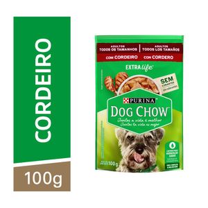 Ração Úmida Purina  Dog Chow Cães Adultos Sabor Cordeiro 100g