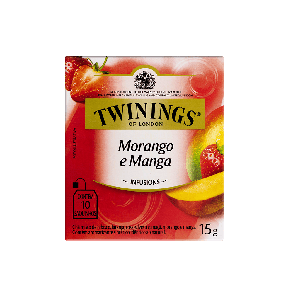 Chá Twinings Morango e Manga C10 15g