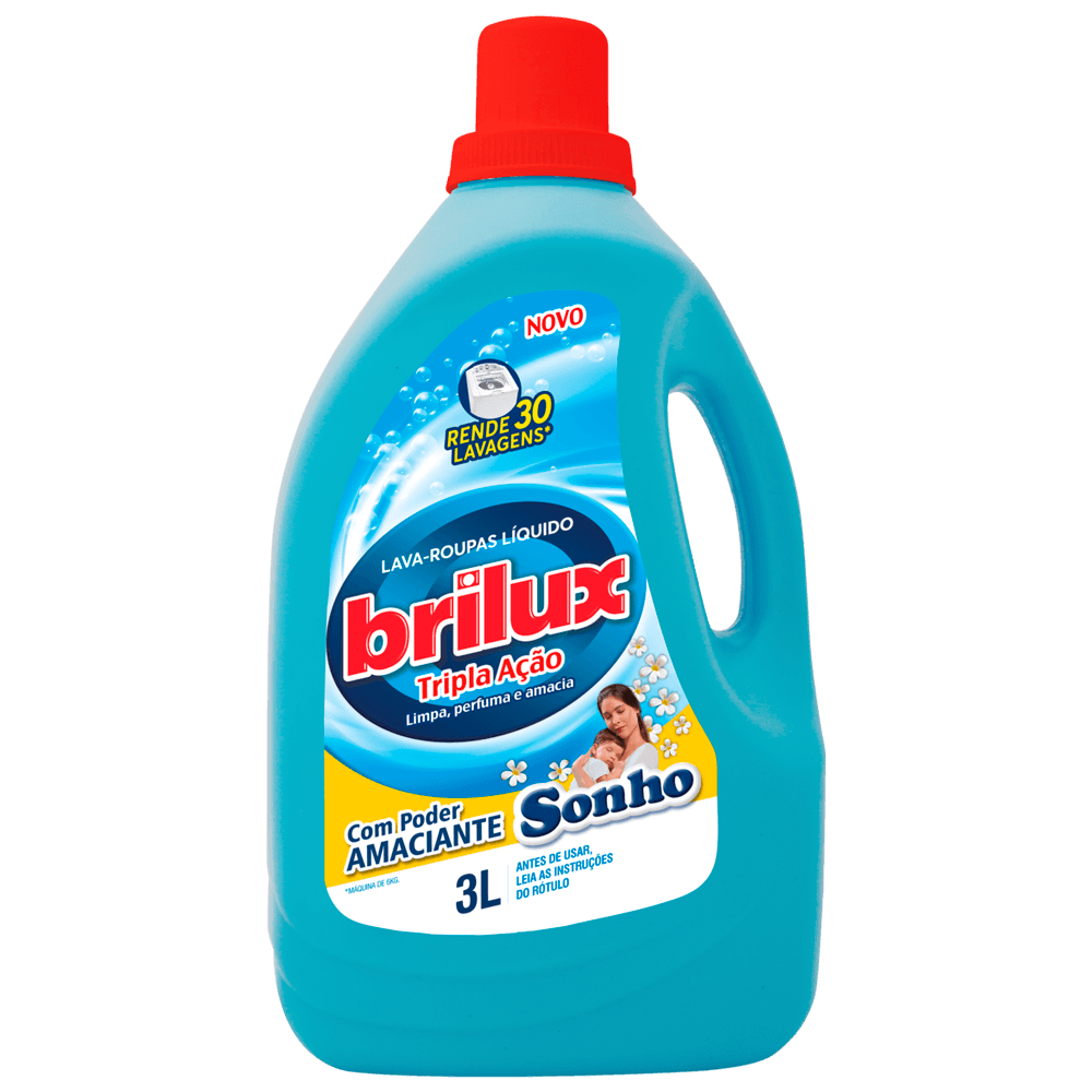 Lava Roupas Brilux com Poder Amaciante 3L