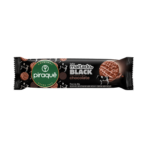 Biscoito Maltado Piraquê Cobertura Black 80g
