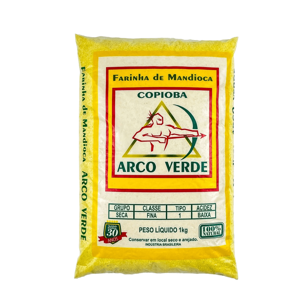 Farinha Mandioca Arco Verde Amarela 1kg