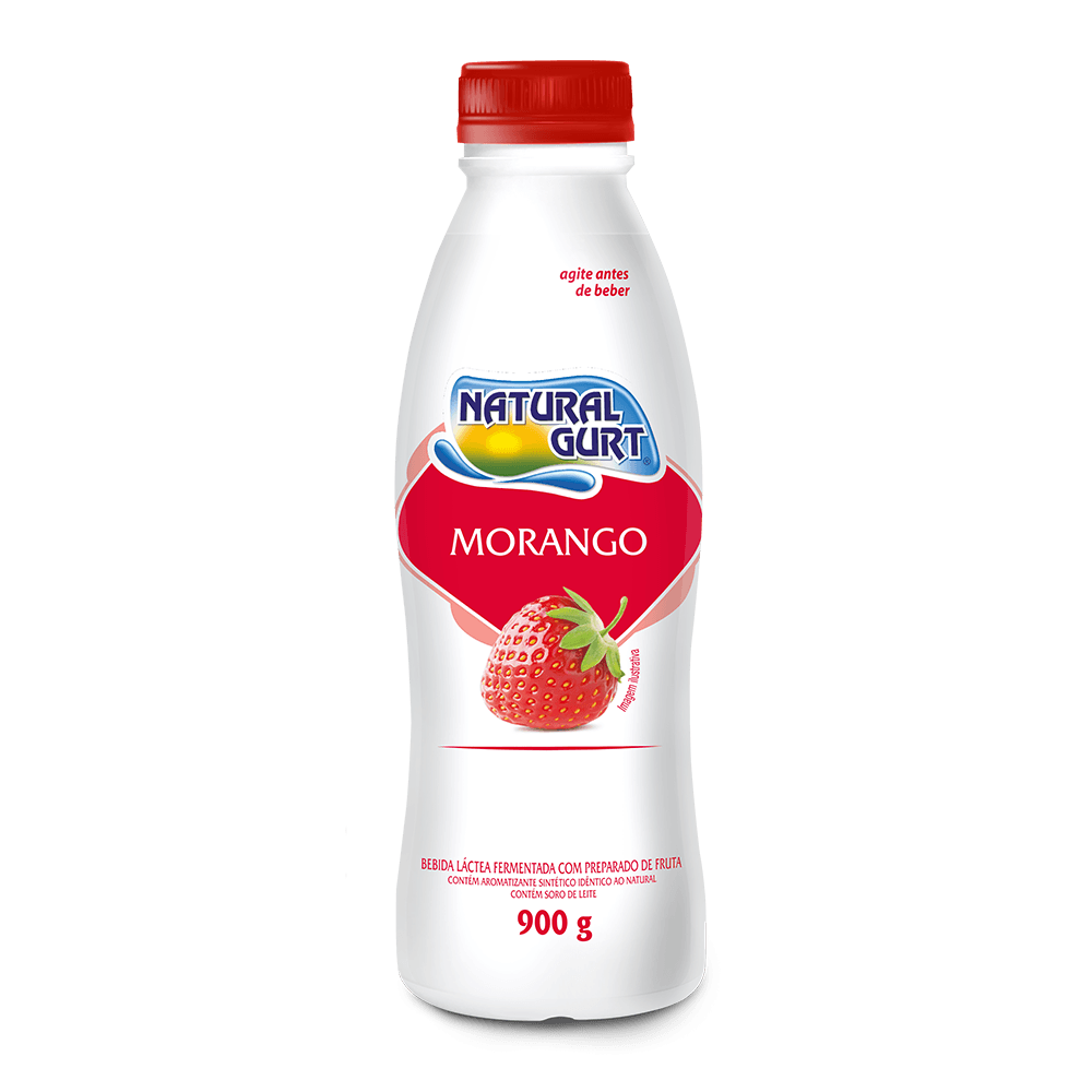 Bebida Láctea Natural Gurt Morango 900g