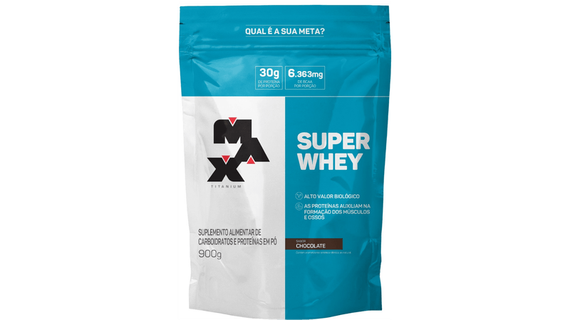 Super Whey Refil Max Titanium Chocolate 900g