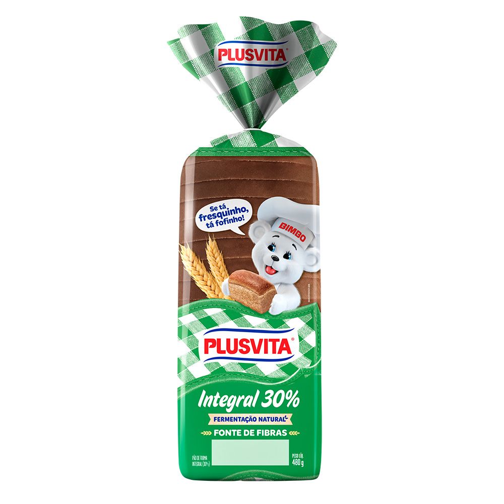 Pão Forma Integral Plusvita 480g