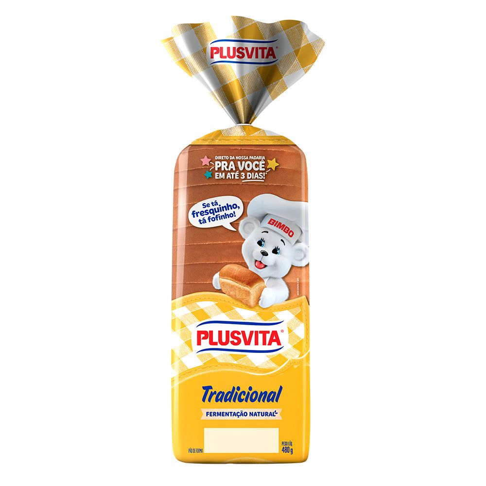PÃO FORMA PLUSVITA 480G
