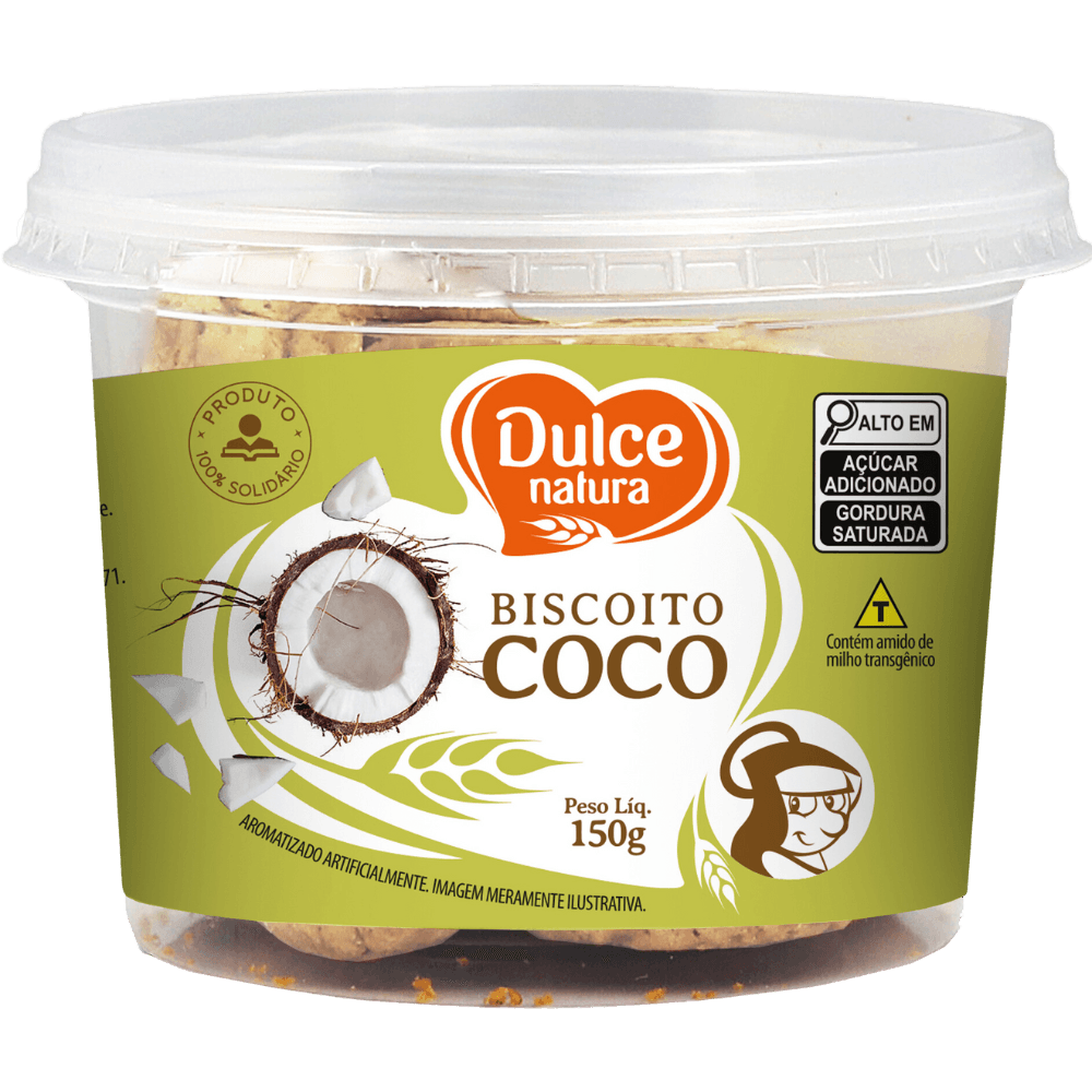 Biscoito Dulce Natura Coco 150g