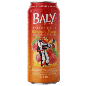 Energético Baly Morango Pêssego Lata 473ml