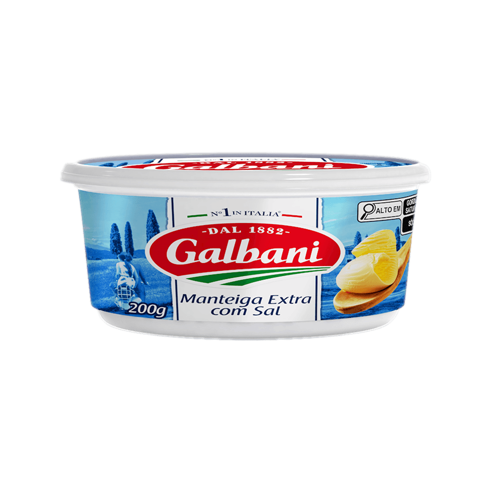Manteiga Galbani Extra c/ Sal Pote 200g