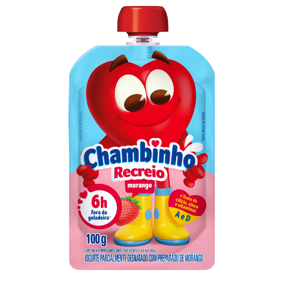 Iogurte Nestlé Chambinho Morango 100g