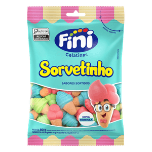 Goma Fini Sorvetinho 80g