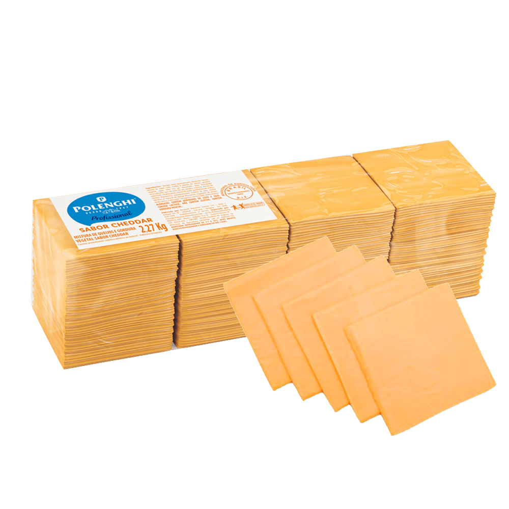 Queijo Cheddar Polenghi Fatiado Bandeja 250g