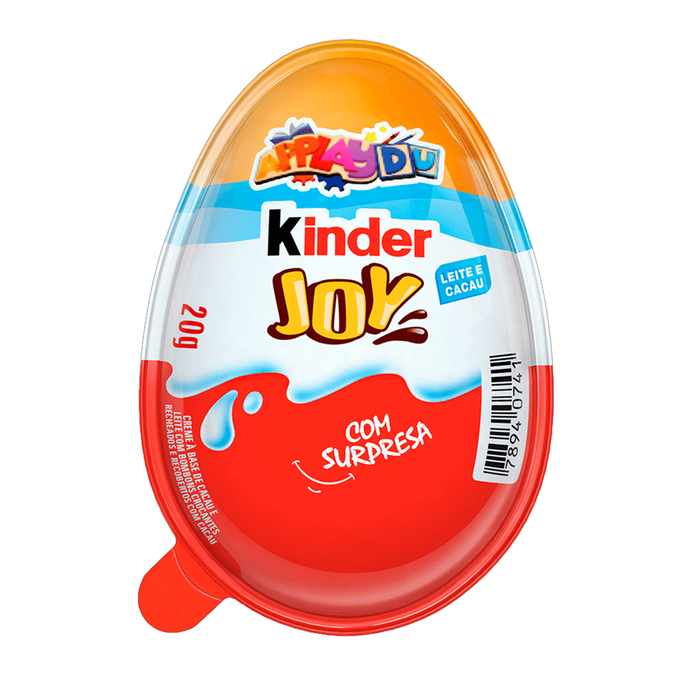 Chocolate Kinder Joy Azul Leite E Caramelho Com Surpresa 20g