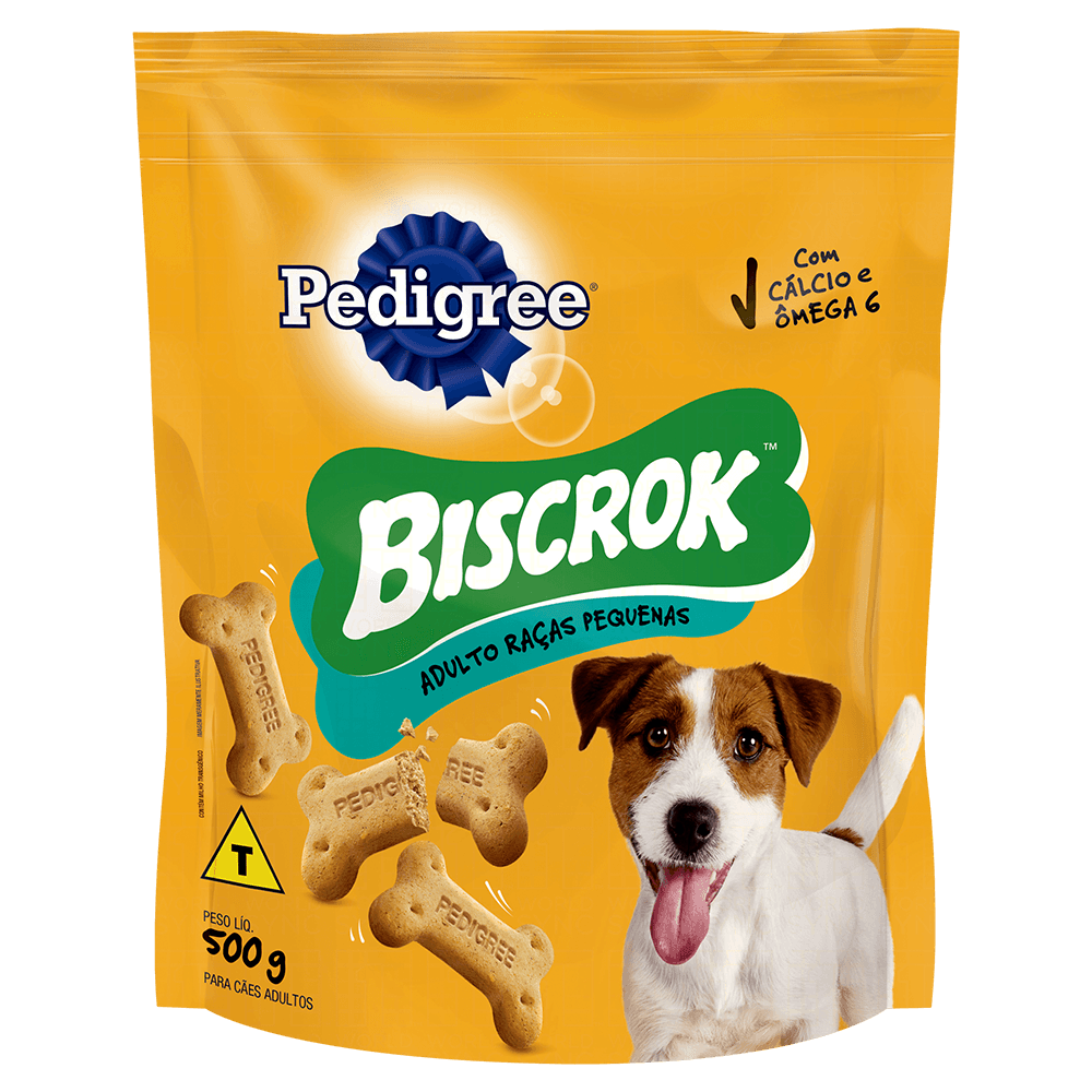 Biscoito Pedigree Biscrok Adulto Raças Pequenas 500g