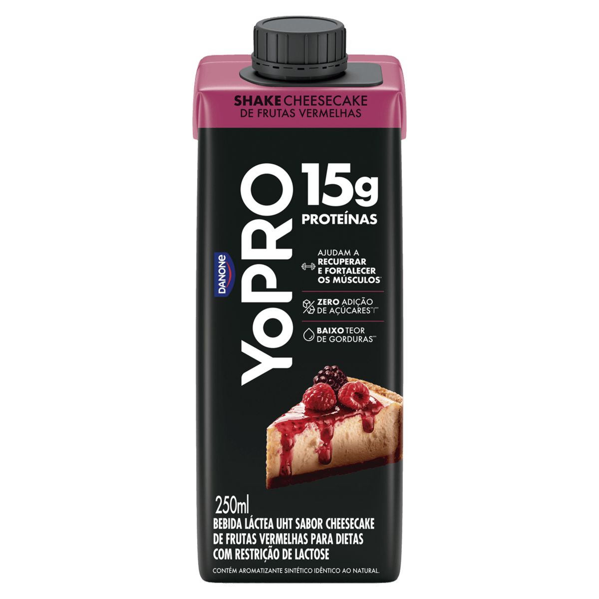 Bebida Láctea Yopro 15g de Proteina Shake Cheesecake de Frutas ...